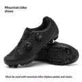 Chaussures de Vélo de Route à Système Serré et Ensemble de Pédales VTT à Semelle Rigide - IVOIRART.COM