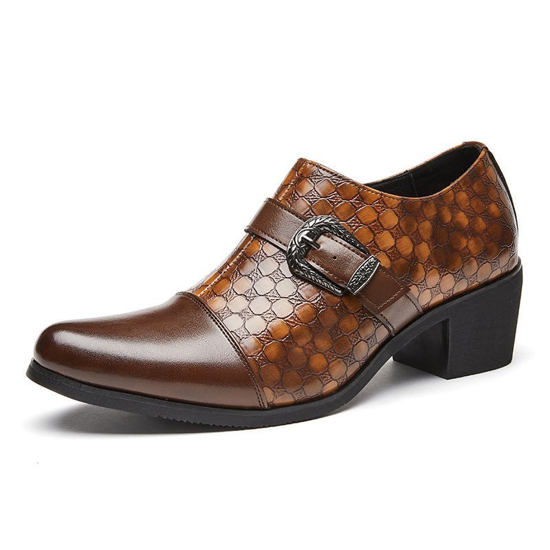 Chaussures décontractées cuir serpent style cubain pour homme élégance authentique - IVOIRART.COM