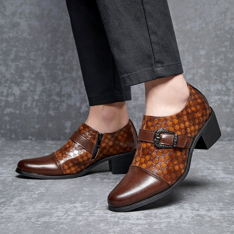 Chaussures décontractées cuir serpent style cubain pour homme élégance authentique - IVOIRART.COM