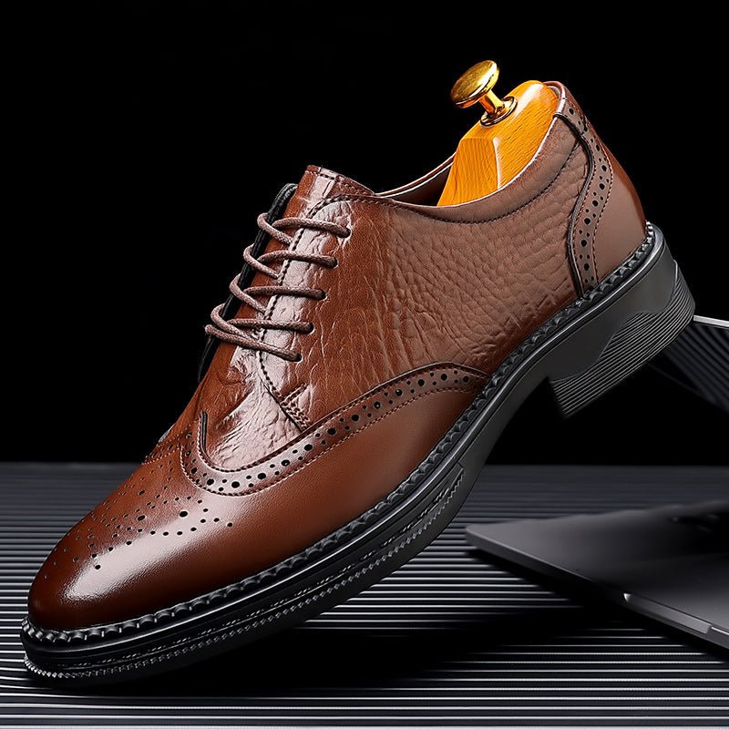 Chaussures décontractées en cuir à enfiler pour homme – Confort et style élégant - IVOIRART.COM
