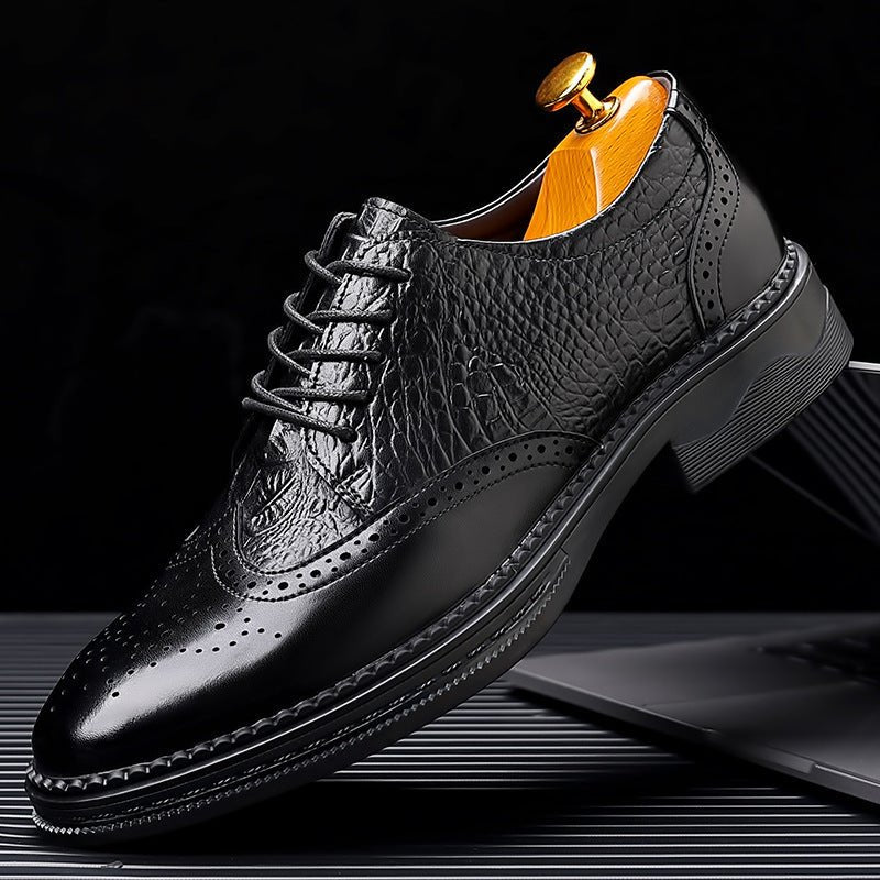 Chaussures décontractées en cuir à enfiler pour homme – Confort et style élégant - IVOIRART.COM