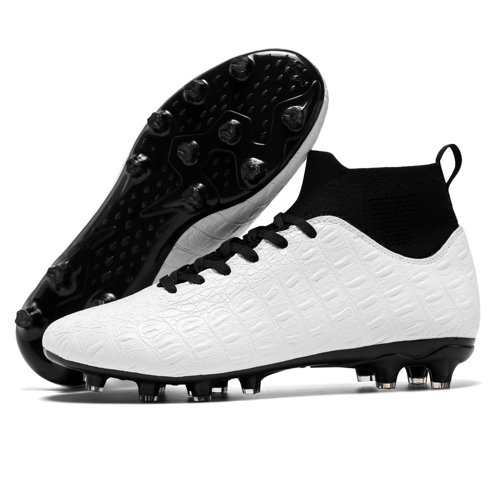 Chaussures d'entraînement montantes pour hommes, chaussettes de football stylées - IVOIRART.COM