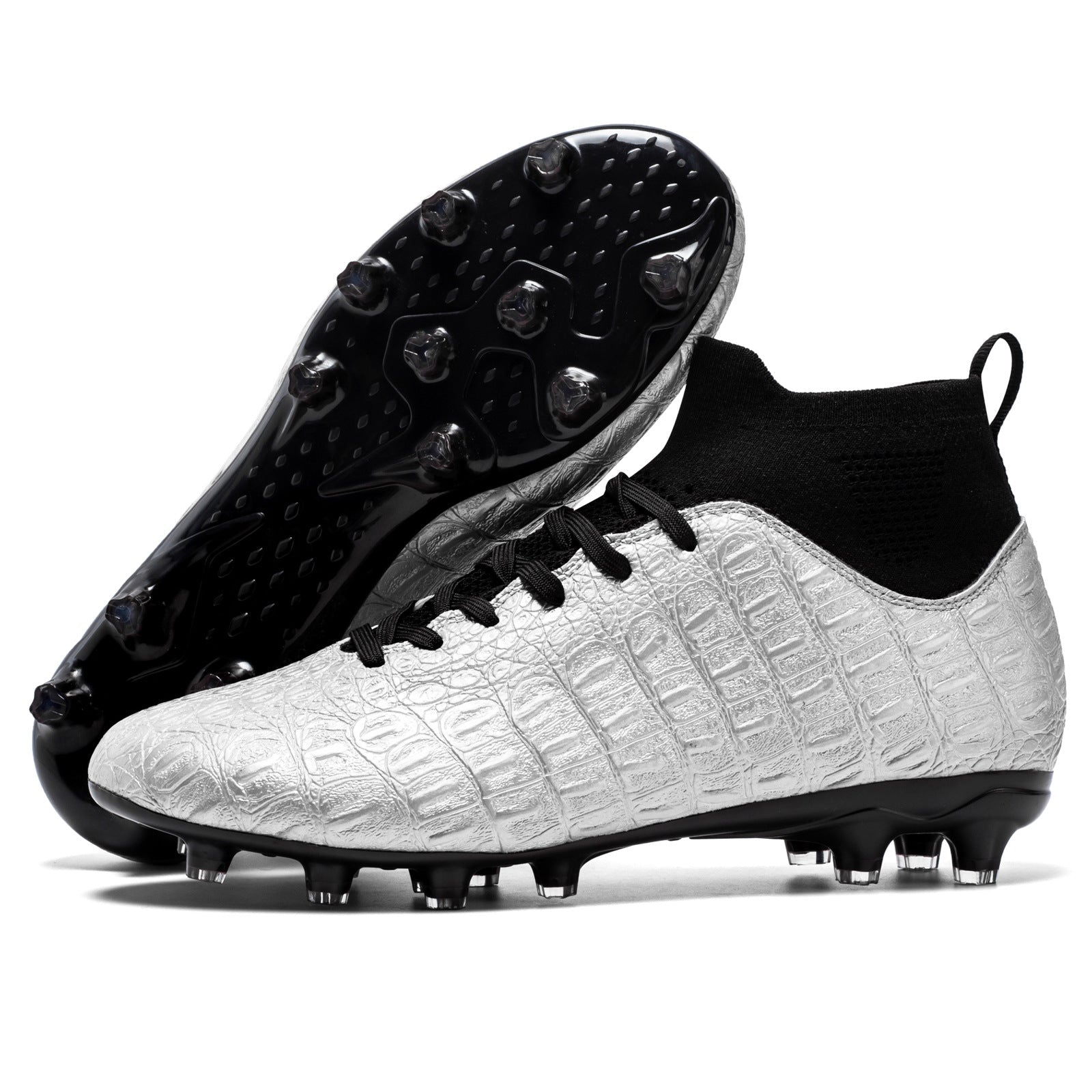Chaussures d'entraînement montantes pour hommes, chaussettes de football stylées - IVOIRART.COM