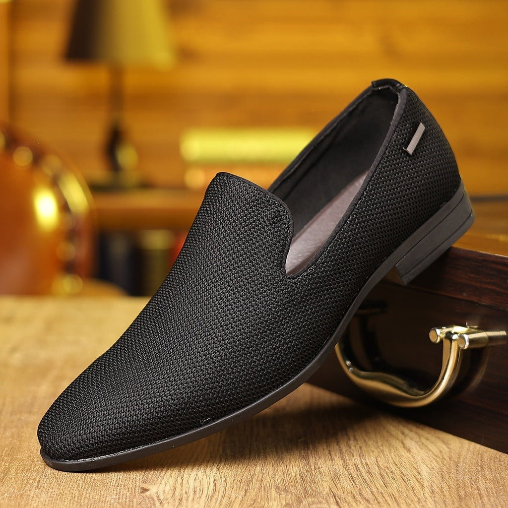 Chaussures élégantes homme à bout pointu en cuir respirantes et confortables chic - IVOIRART.COM