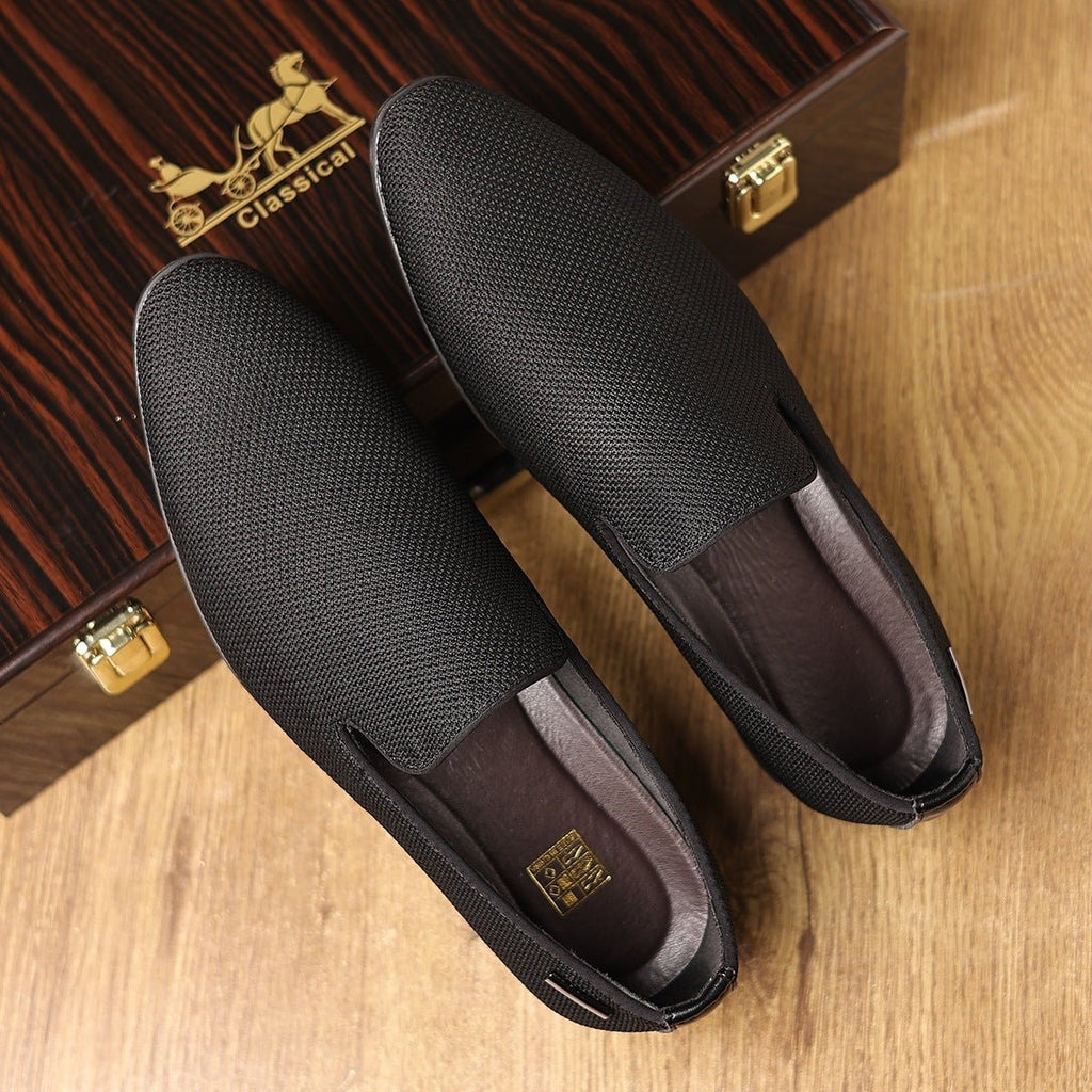 Chaussures élégantes homme à bout pointu en cuir respirantes et confortables chic - IVOIRART.COM