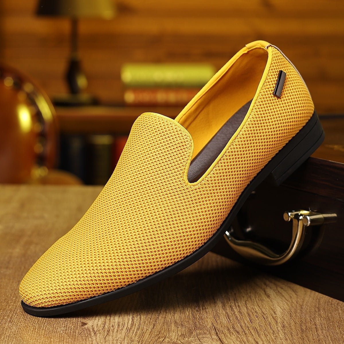Chaussures élégantes homme à bout pointu en cuir respirantes et confortables chic - IVOIRART.COM