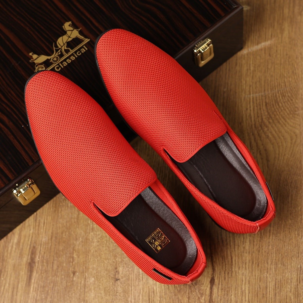 Chaussures élégantes homme à bout pointu en cuir respirantes et confortables chic - IVOIRART.COM