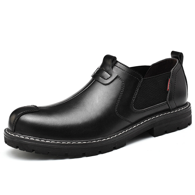 Chaussures en cuir décontractées homme - mocassins loafers semelle caoutchouc EU - IVOIRART.COM