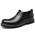 Chaussures en cuir décontractées homme - mocassins loafers semelle caoutchouc EU - IVOIRART.COM