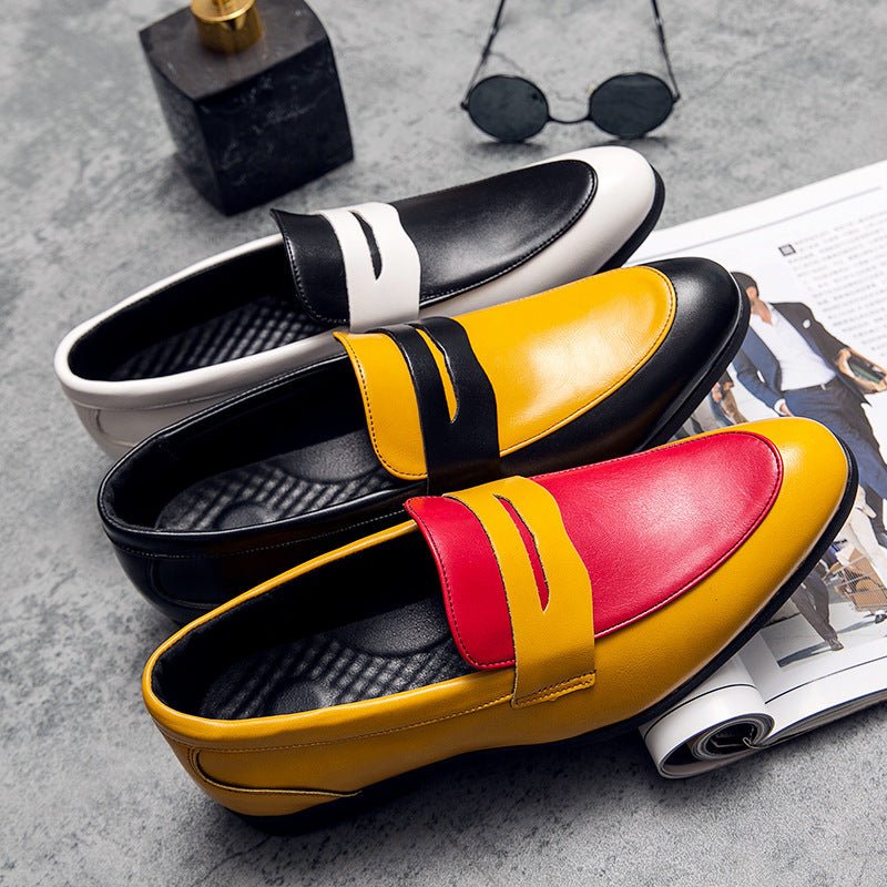 Chaussures en cuir homme style britannique pour costume - élégantes respirantes. - IVOIRART.COM