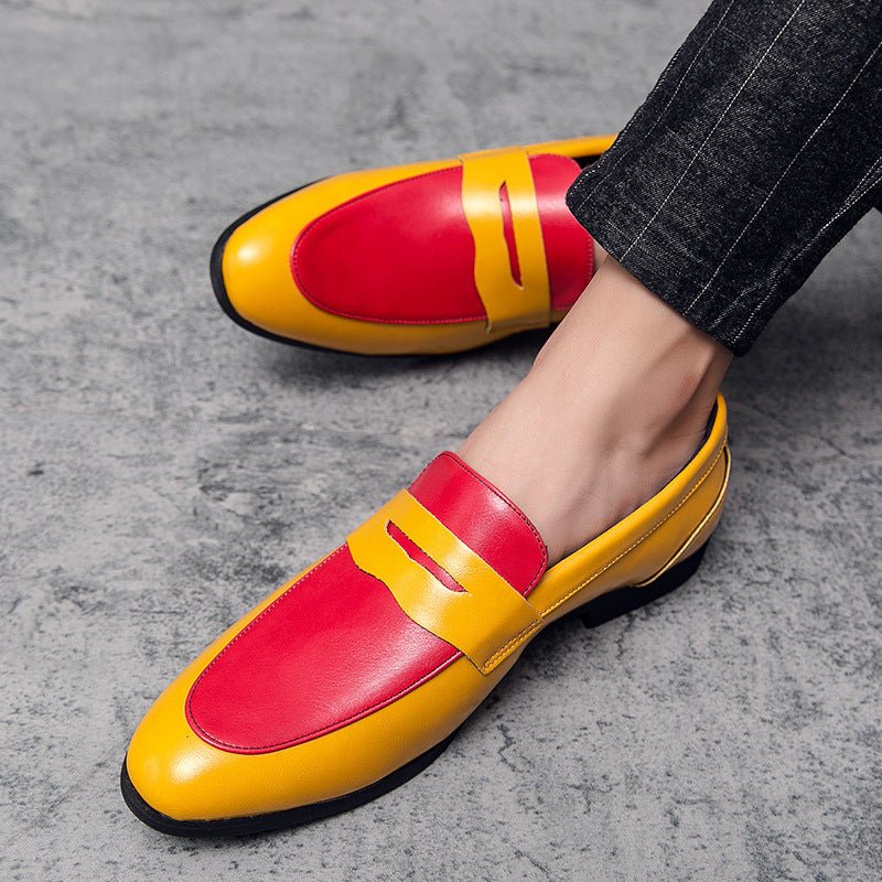 Chaussures en cuir homme style britannique pour costume - élégantes respirantes. - IVOIRART.COM