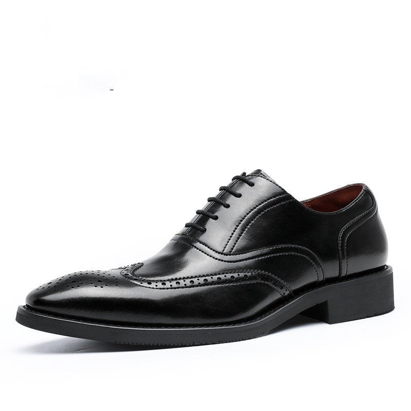 Chaussures en cuir pour homme, semelle caoutchouc, bout renforcé Oxford classiques - IVOIRART.COM