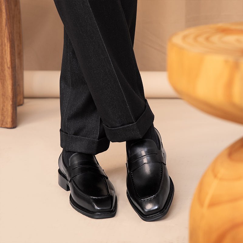 Chaussures en cuir pour homme — style plein air, confort et semelle résistanteFR - IVOIRART.COM