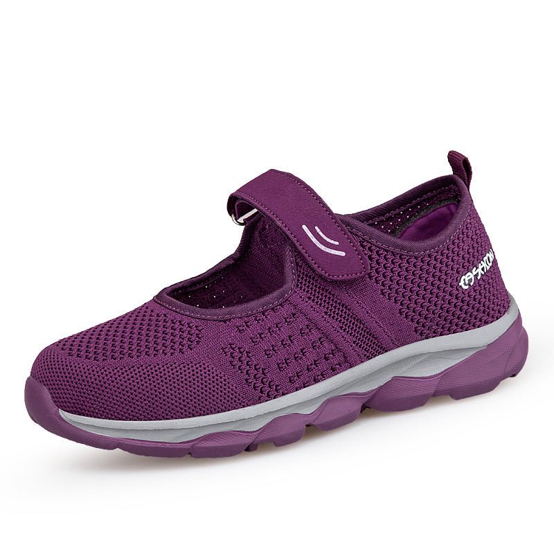 Chaussures en toile et maille pour femmes mûres et âgées, confort optimal - IVOIRART.COM