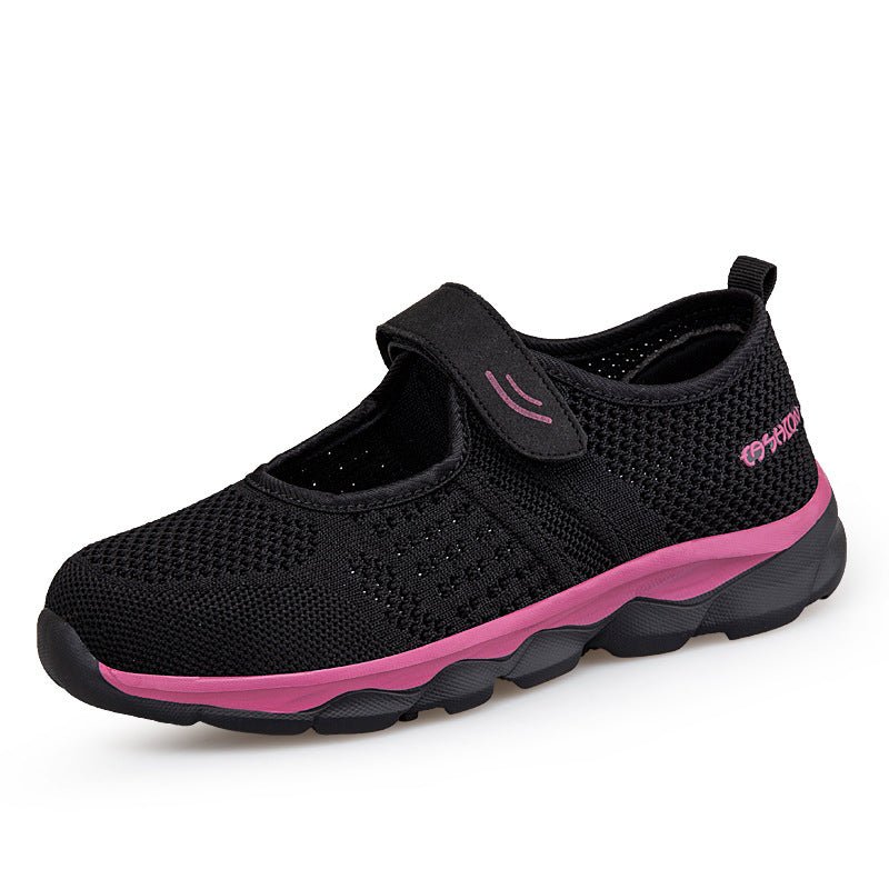 Chaussures en toile et maille pour femmes mûres et âgées, confort optimal - IVOIRART.COM
