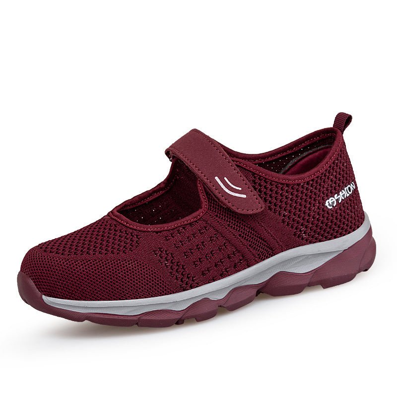Chaussures en toile et maille pour femmes mûres et âgées, confort optimal - IVOIRART.COM