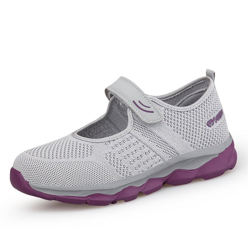 Chaussures en toile et maille pour femmes mûres et âgées, confort optimal - IVOIRART.COM