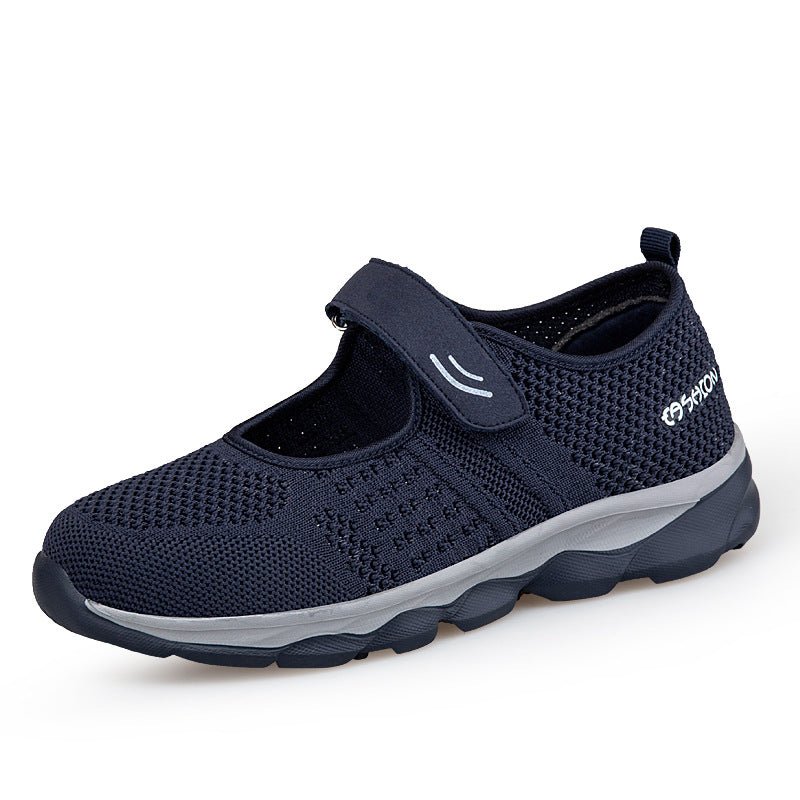 Chaussures en toile et maille pour femmes mûres et âgées, confort optimal - IVOIRART.COM