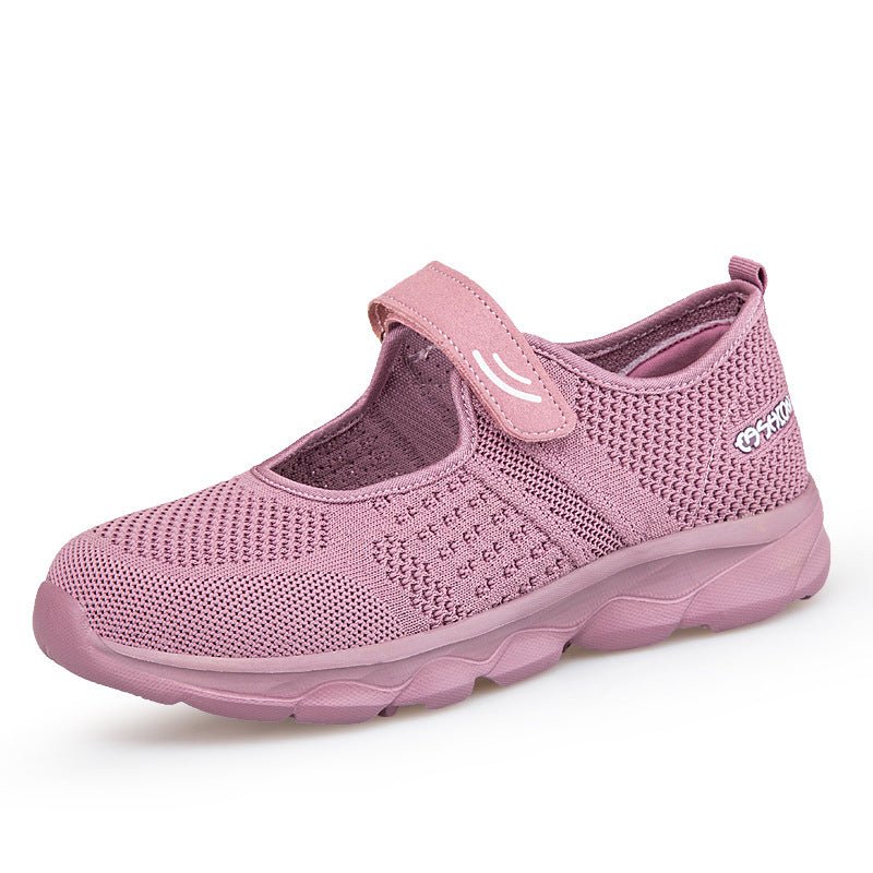 Chaussures en toile et maille pour femmes mûres et âgées, confort optimal - IVOIRART.COM