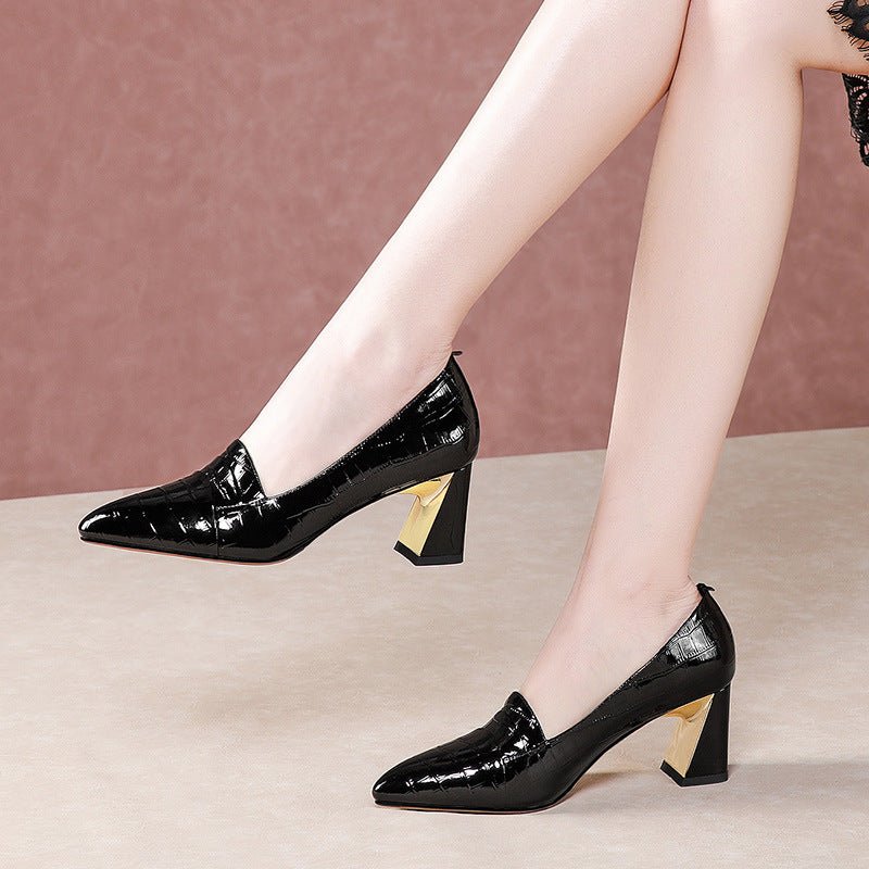 Chaussures Femme à Talons Hauts Effet Profond Coloris Uni Mode Europe - Amérique - IVOIRART.COM