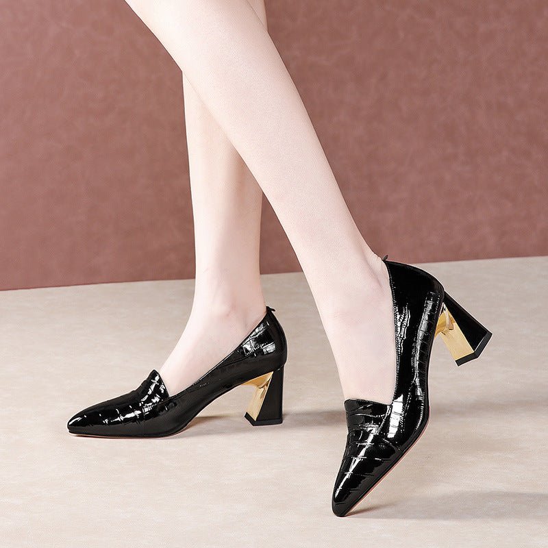 Chaussures Femme à Talons Hauts Effet Profond Coloris Uni Mode Europe - Amérique - IVOIRART.COM