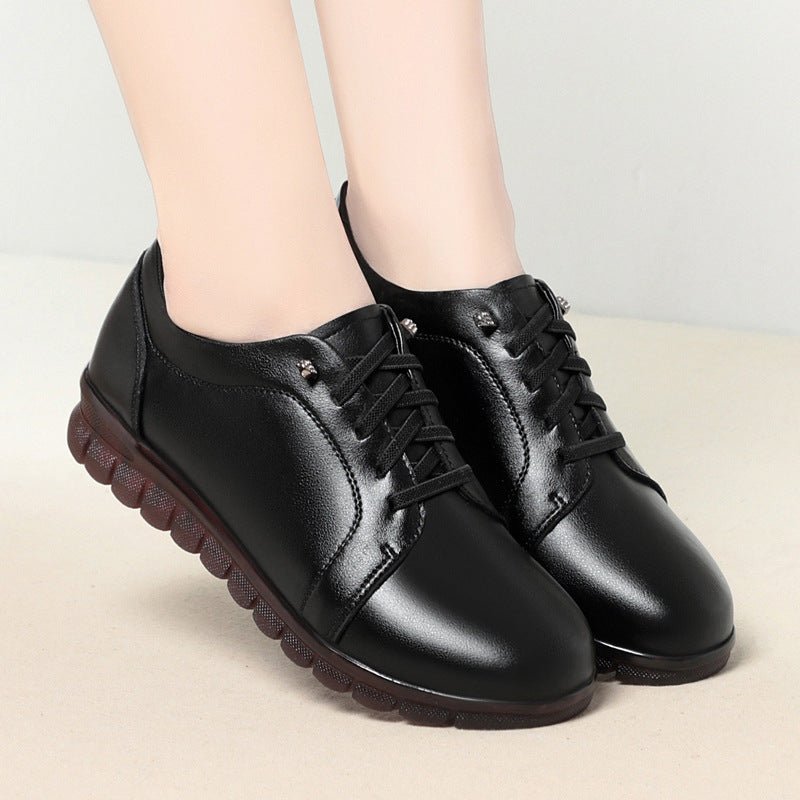 Chaussures femme cuir noir semelle souple tige cuir souple confort quotidien et - IVOIRART.COM