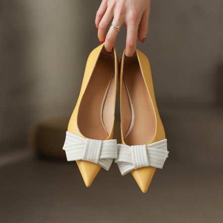 Chaussures Femme Taille Plus en Cuir Véritable Style Rétro Français Noires - IVOIRART.COM