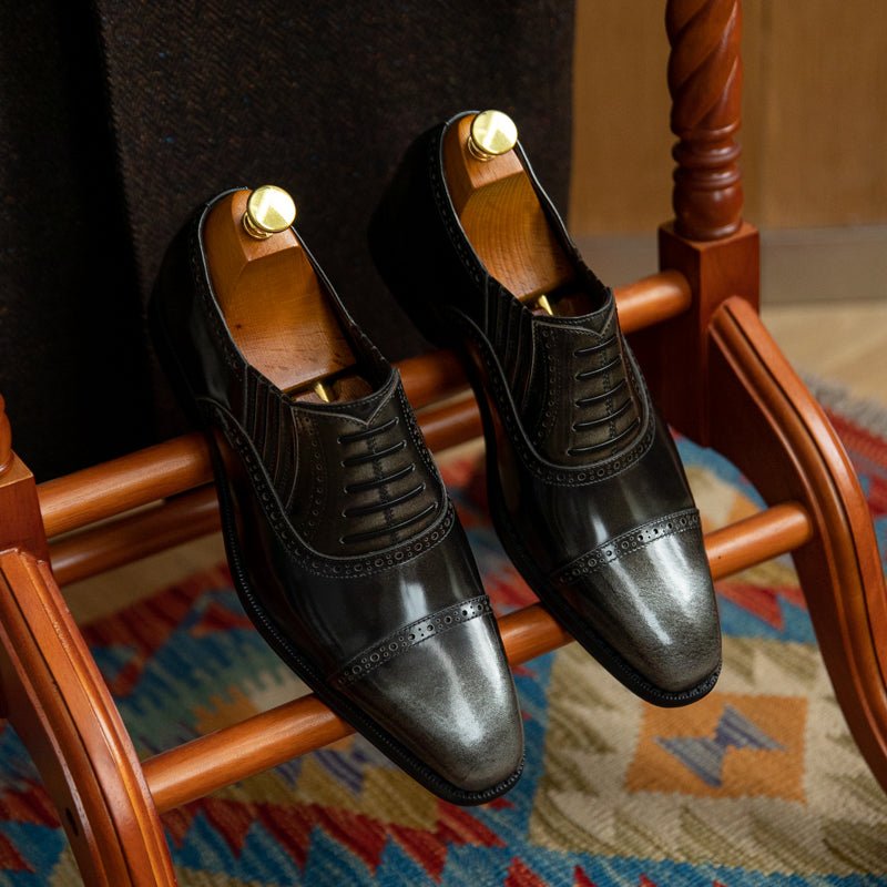 Chaussures formelles homme en cuir pleine fleur — élégantes, robustes, pour ville - IVOIRART.COM