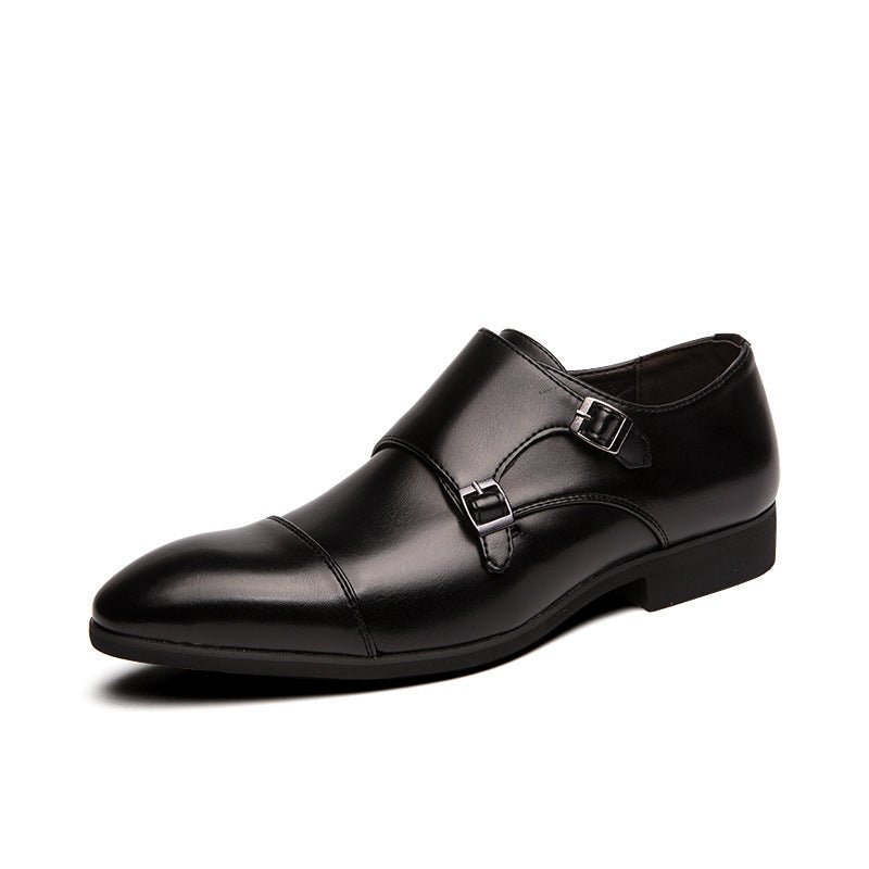 Chaussures habillées brogues en cuir marron pour homme - style business élégant. - IVOIRART.COM