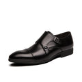 Chaussures habillées brogues en cuir marron pour homme - style business élégant. - IVOIRART.COM