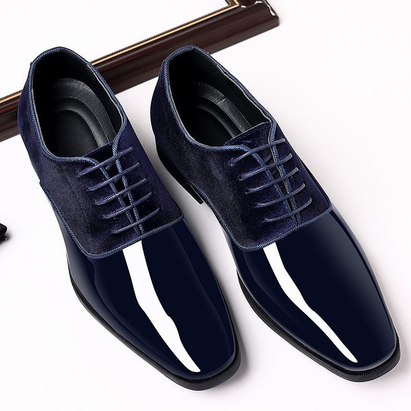 Chaussures habillées en cuir pour homme, légères et tendance, élévation discrète - IVOIRART.COM