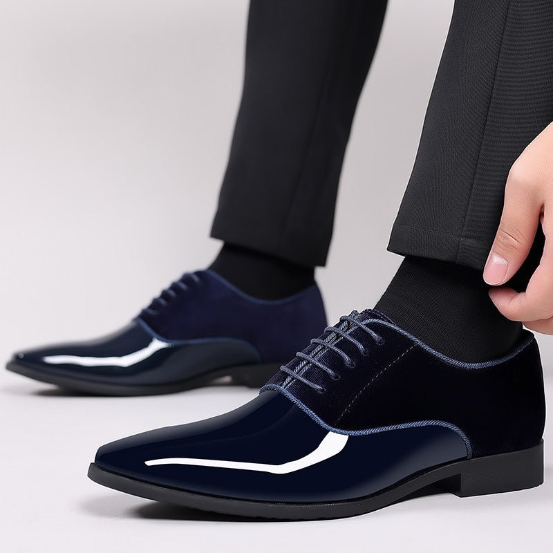 Chaussures habillées en cuir pour homme, légères et tendance, élévation discrète - IVOIRART.COM