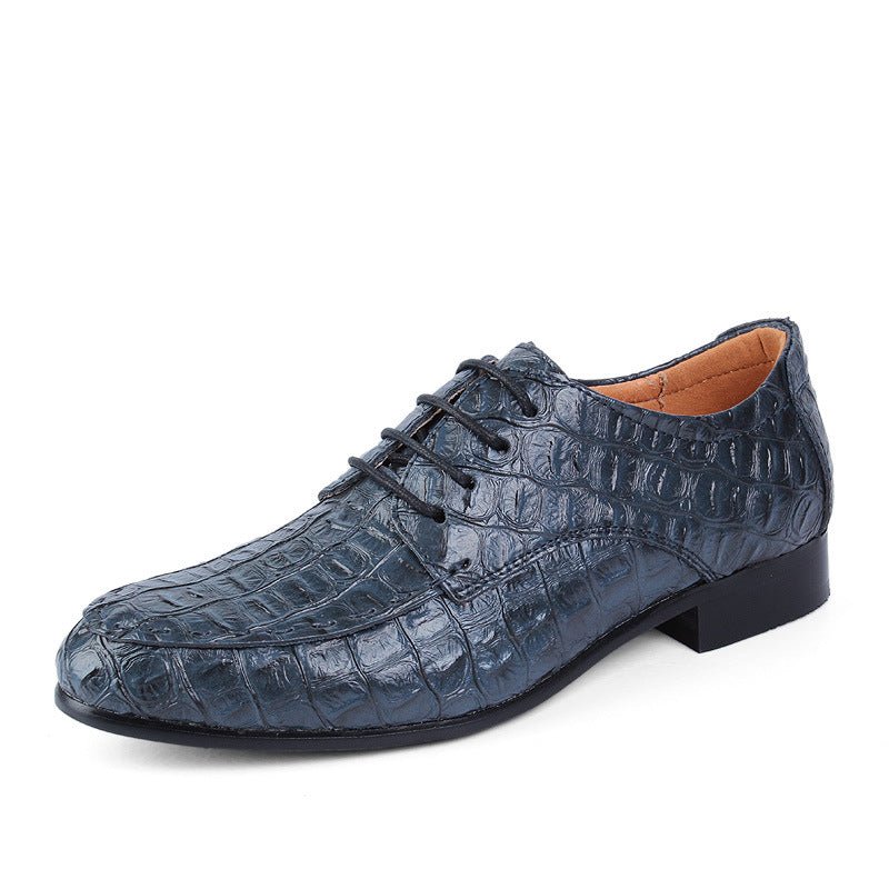 Chaussures habillées homme motif pieuvre automne en cuir grain crocodile élégant - IVOIRART.COM