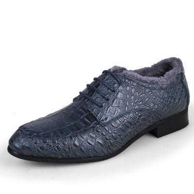 Chaussures habillées homme motif pieuvre automne en cuir grain crocodile élégant - IVOIRART.COM