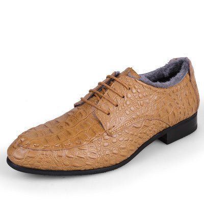 Chaussures habillées homme motif pieuvre automne en cuir grain crocodile élégant - IVOIRART.COM