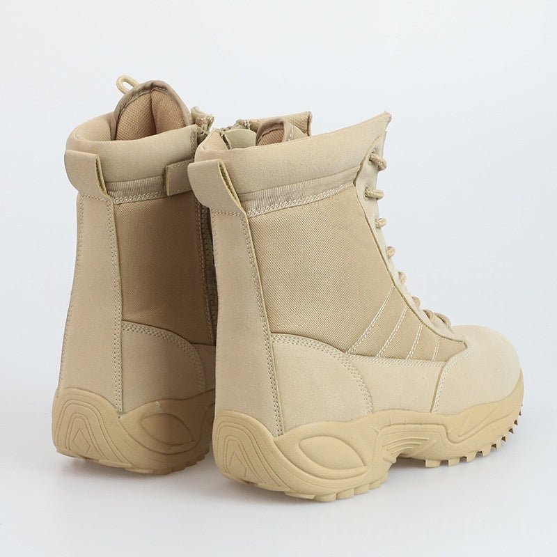 Chaussures hautes d’extérieur camouflage style britannique, résistantes et antidérapantes pour randonnée - IVOIRART.COM