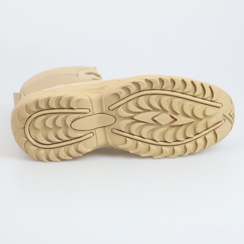 Chaussures hautes d’extérieur camouflage style britannique, résistantes et antidérapantes pour randonnée - IVOIRART.COM
