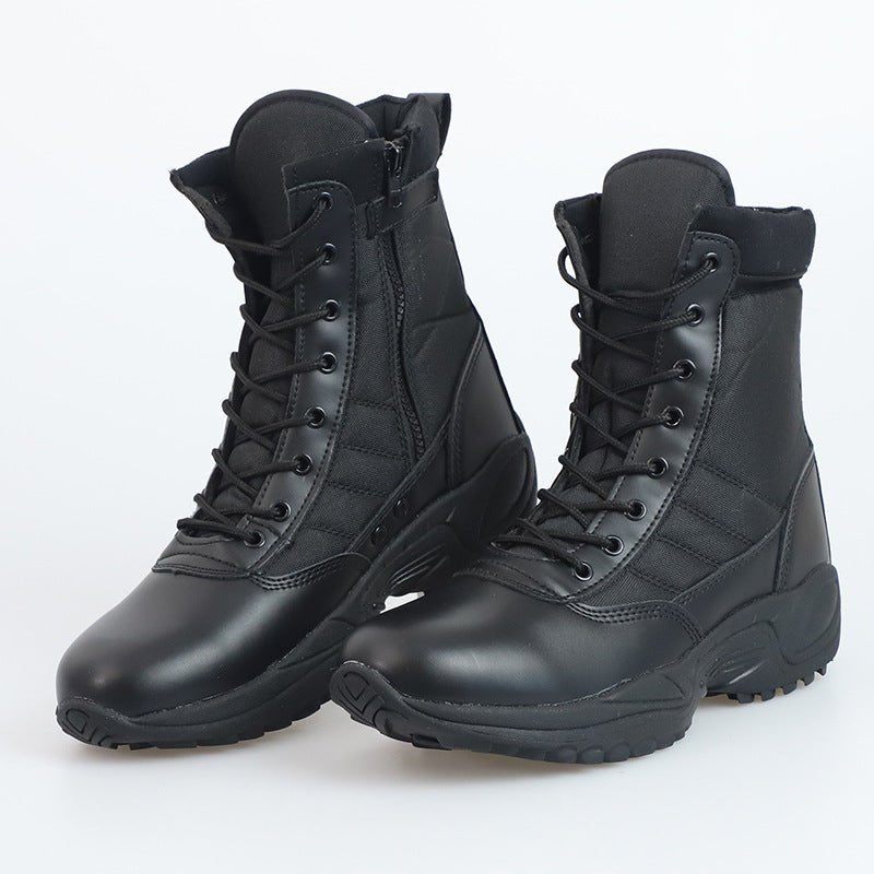 Chaussures hautes d’extérieur camouflage style britannique, résistantes et antidérapantes pour randonnée - IVOIRART.COM