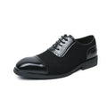 Chaussures homme à semelle épaisse, bout rond surélevé, lacets, cuir businessPro - IVOIRART.COM