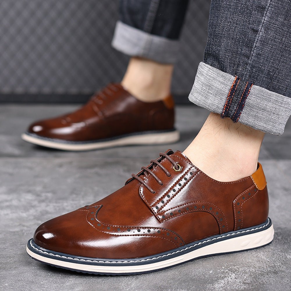 Chaussures homme British business-casual en cuir — élégantes résistantes confort - IVOIRART.COM