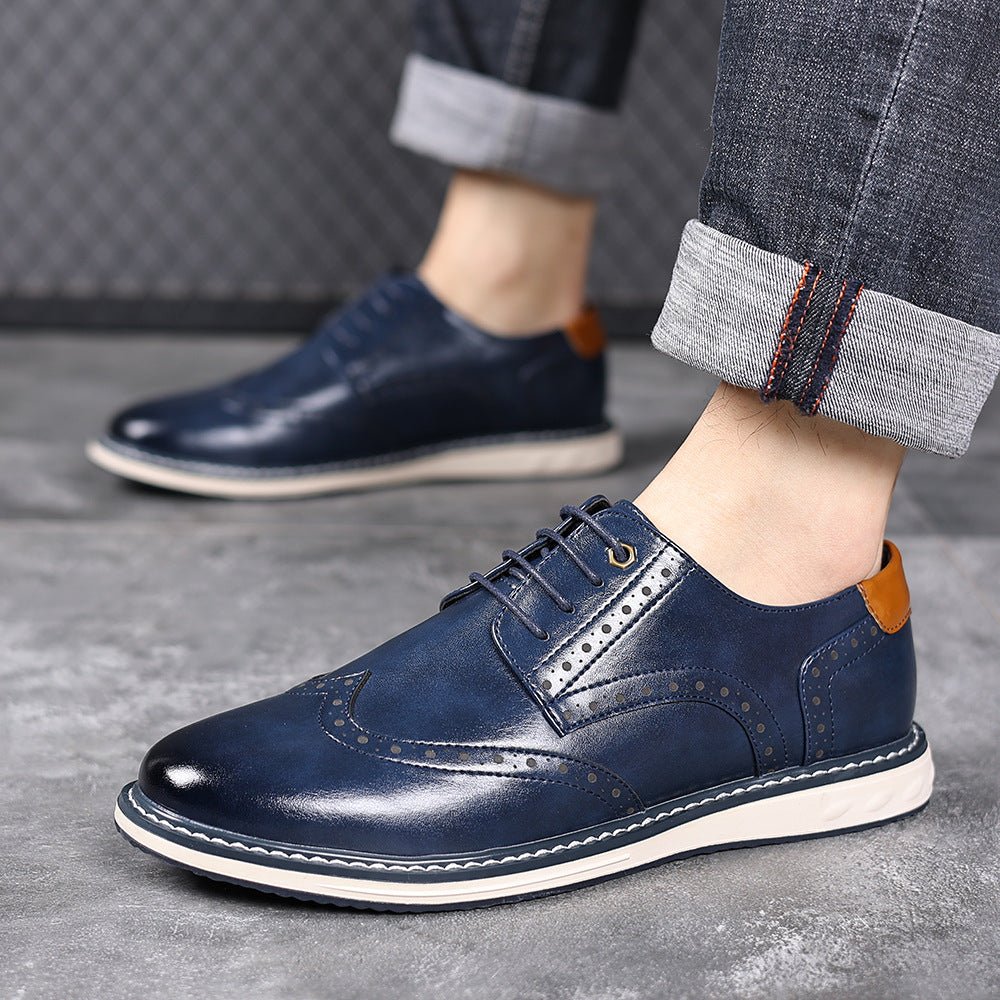 Chaussures homme British business-casual en cuir — élégantes résistantes confort - IVOIRART.COM