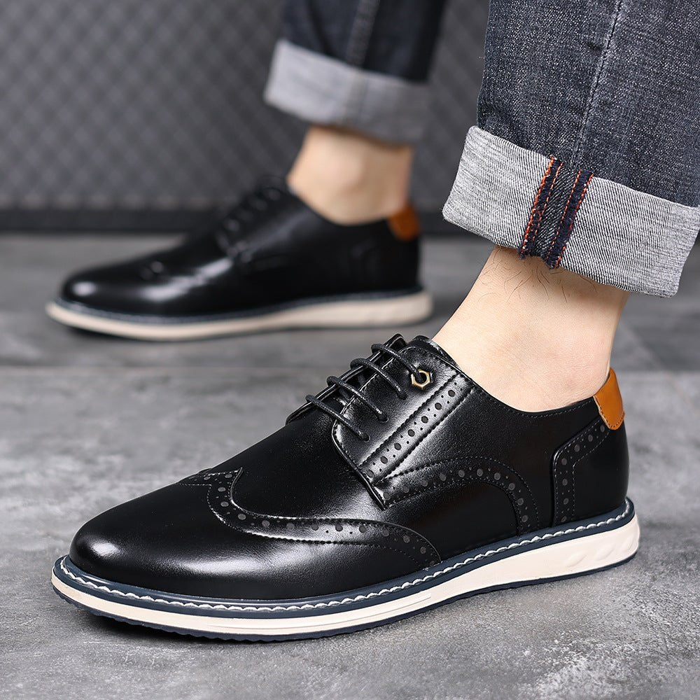Chaussures homme British business-casual en cuir — élégantes résistantes confort - IVOIRART.COM