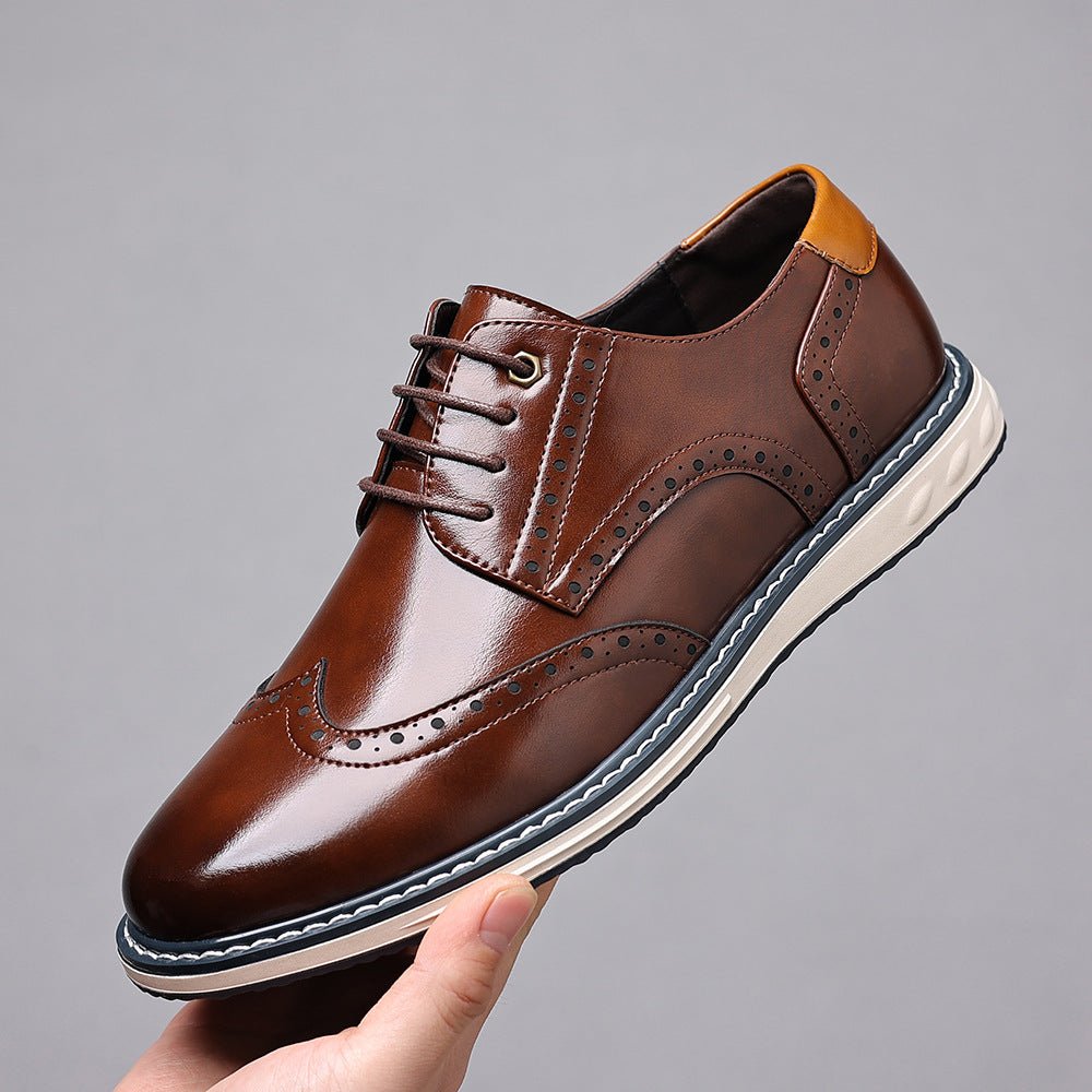 Chaussures homme British business-casual en cuir — élégantes résistantes confort - IVOIRART.COM