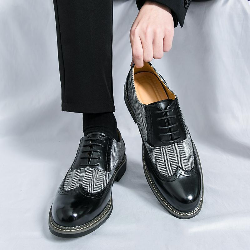Chaussures Homme Brogues Style Coréen - Cuir Décontracté et Formelles Élégantes! - IVOIRART.COM