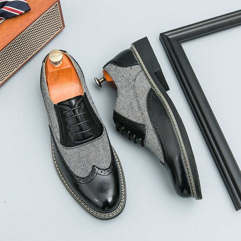 Chaussures Homme Brogues Style Coréen - Cuir Décontracté et Formelles Élégantes! - IVOIRART.COM