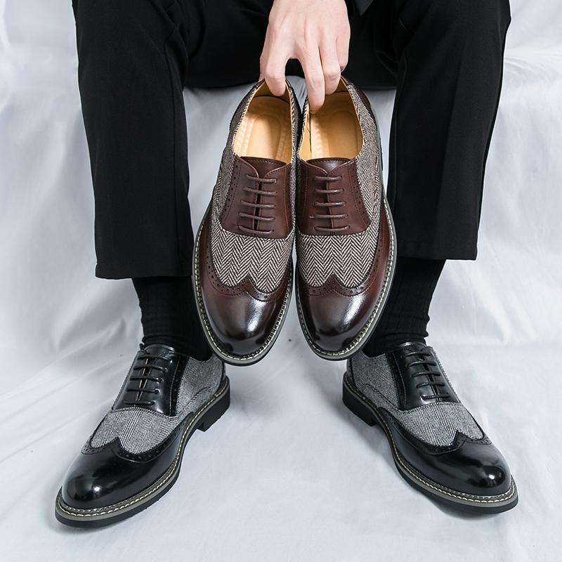 Chaussures Homme Brogues Style Coréen - Cuir Décontracté et Formelles Élégantes! - IVOIRART.COM