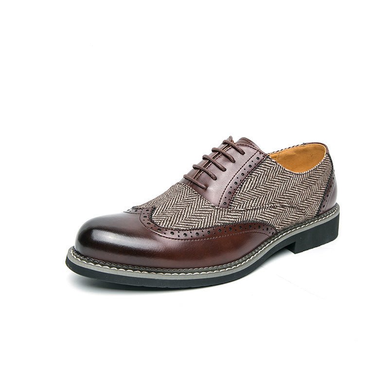 Chaussures Homme Brogues Style Coréen - Cuir Décontracté et Formelles Élégantes! - IVOIRART.COM