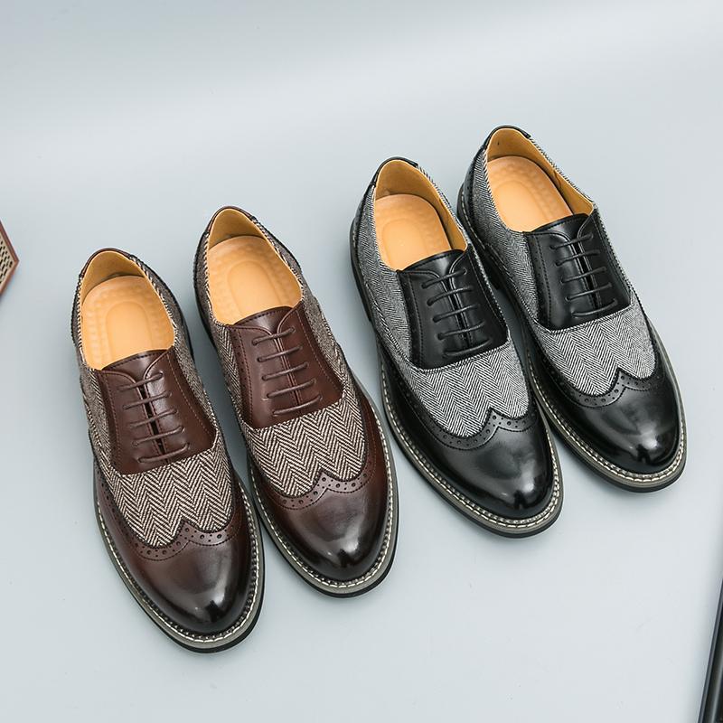 Chaussures Homme Brogues Style Coréen - Cuir Décontracté et Formelles Élégantes! - IVOIRART.COM