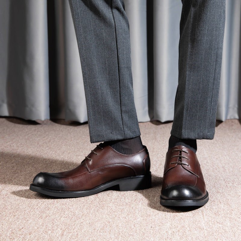 Chaussures homme business grand format en cuir véritable respirant et élégantes. - IVOIRART.COM
