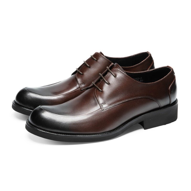 Chaussures homme business grand format en cuir véritable respirant et élégantes. - IVOIRART.COM